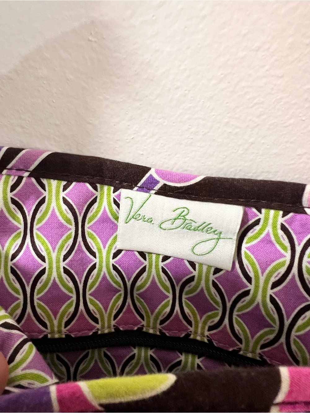 Vera Bradley “saddle up” Quilted Shoulder Bag - Retired Purple Punch - Picture 3 of 5